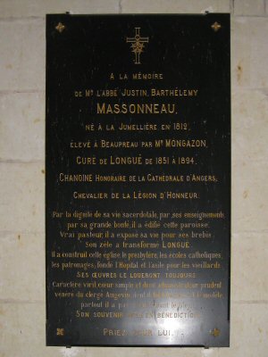 Plaque Abbé Massonneau